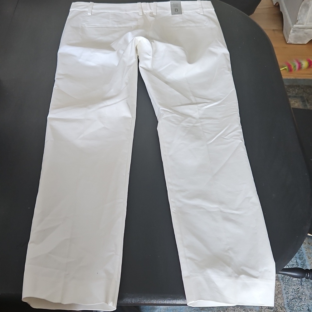 Joe Fresh White Slim Fit Pants Size 8 - Picture 3 of 3